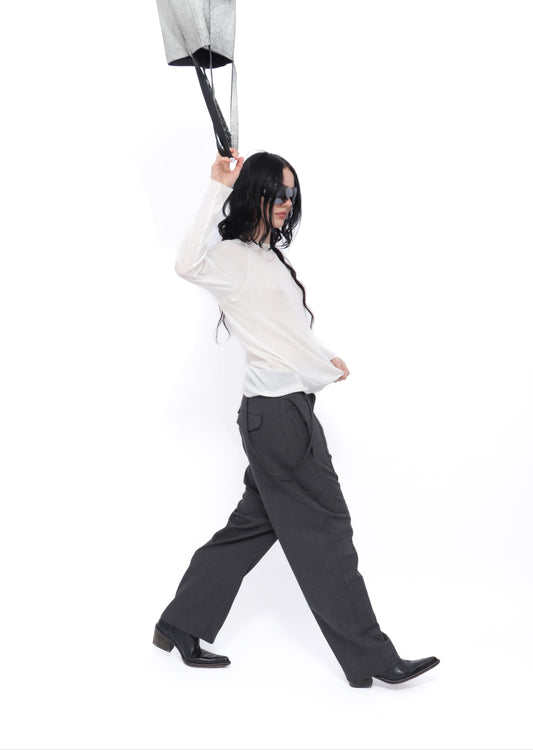 T-SHIRT BIO MANCHES LONGUES BLANC