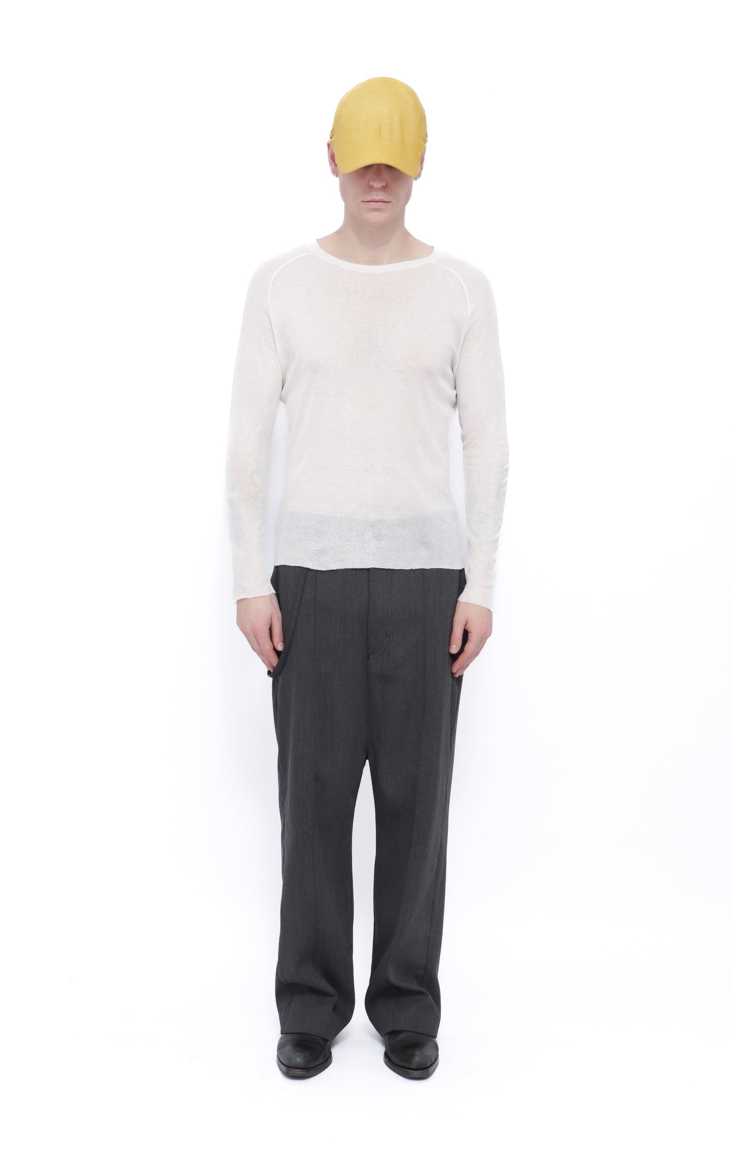 ORGANIC LONG SLEEVE T-SHIRT WHITE