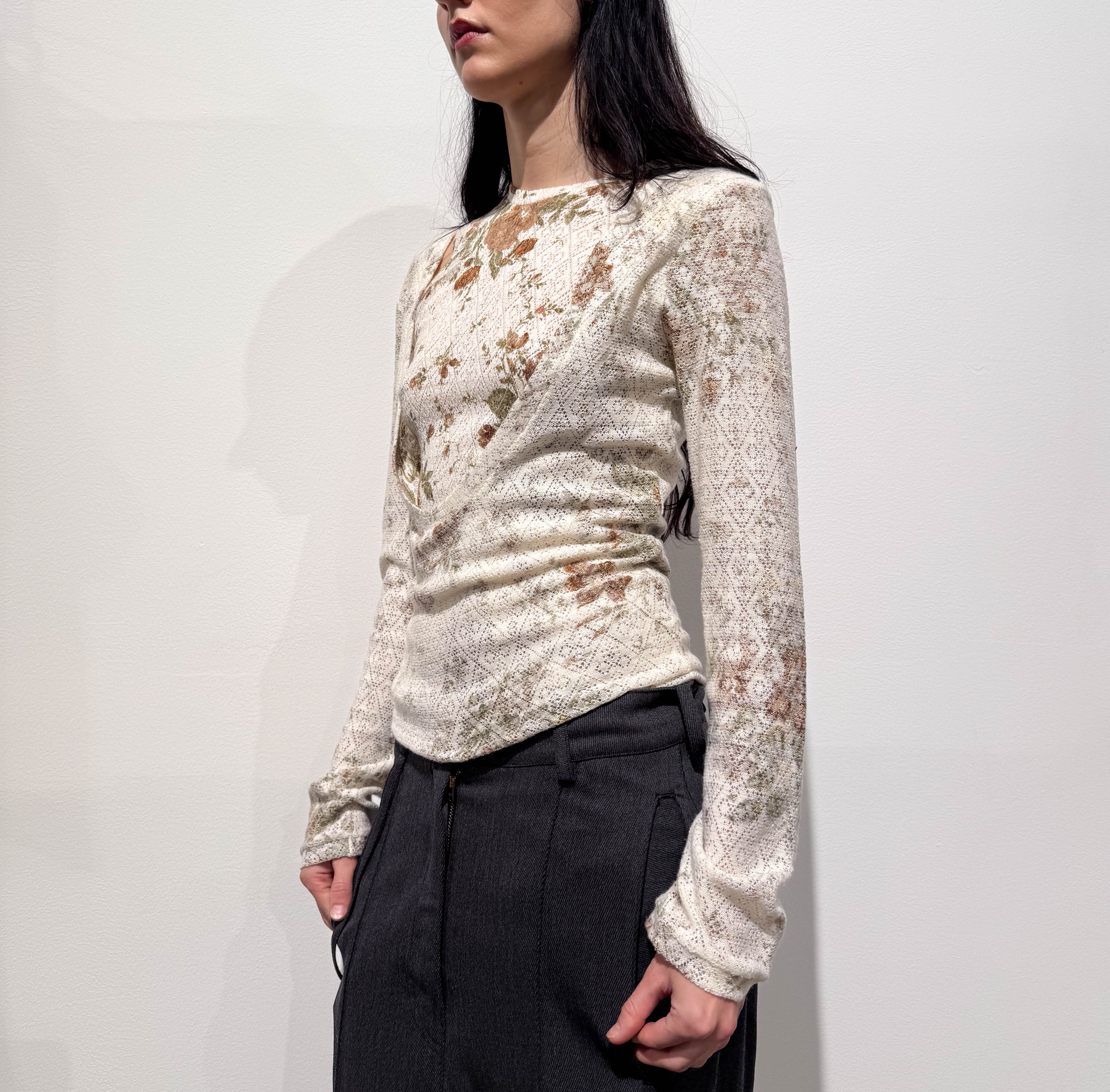 SIGNATURE JERSEY WHITE FLORAL PRINT