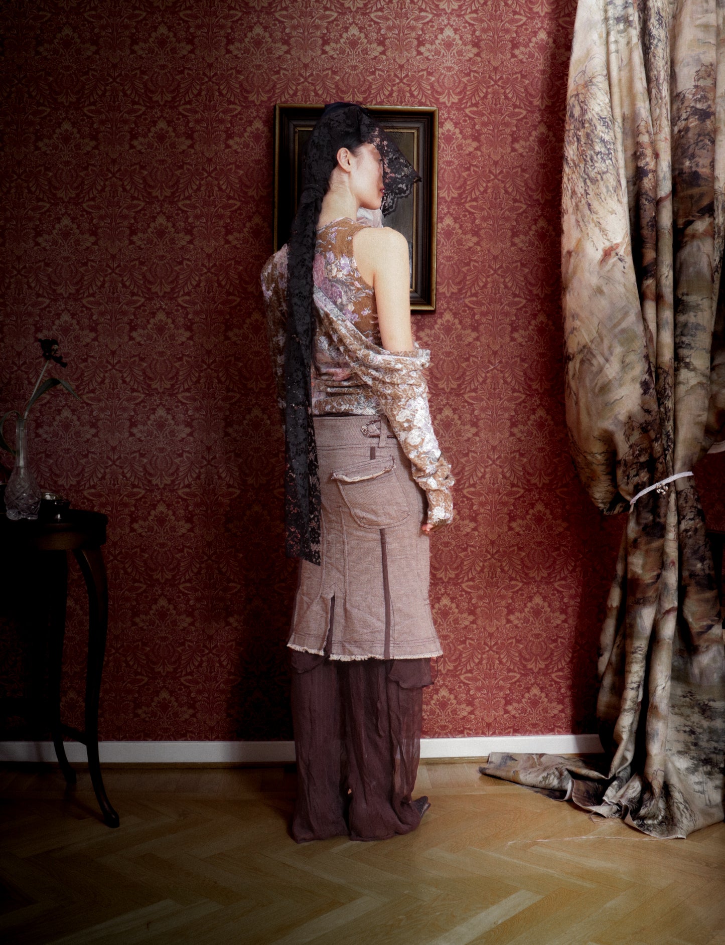 Signature Jersey in Brown Floral