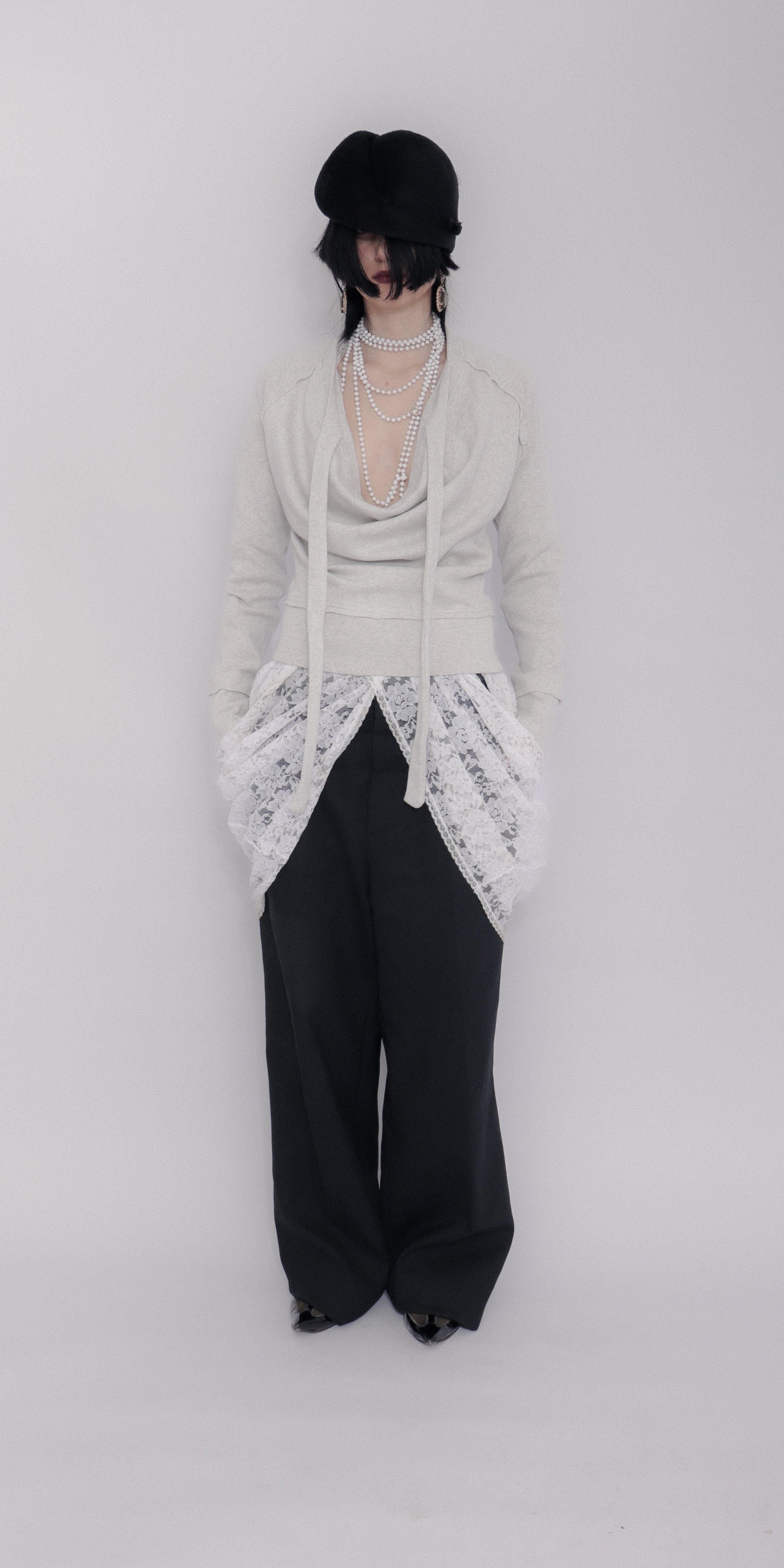 Sigrid Sweater In Light Grey