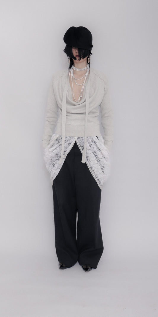 Sigrid Sweater In Light Grey