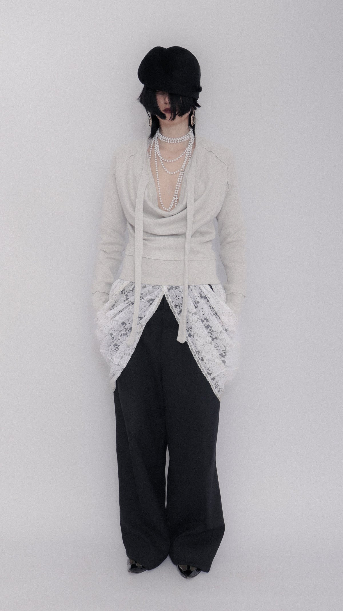 Sigrid Sweater In Light Grey