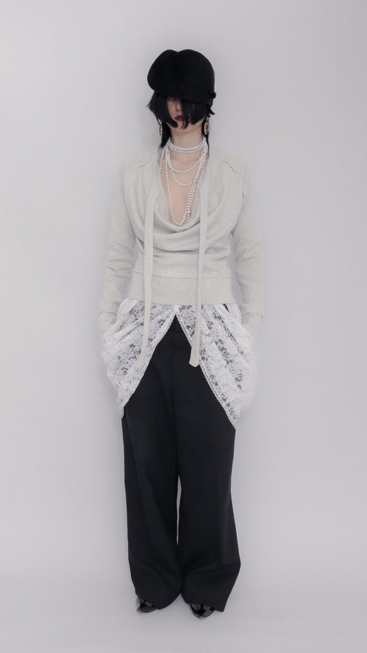 Sigrid Sweater In Light Grey