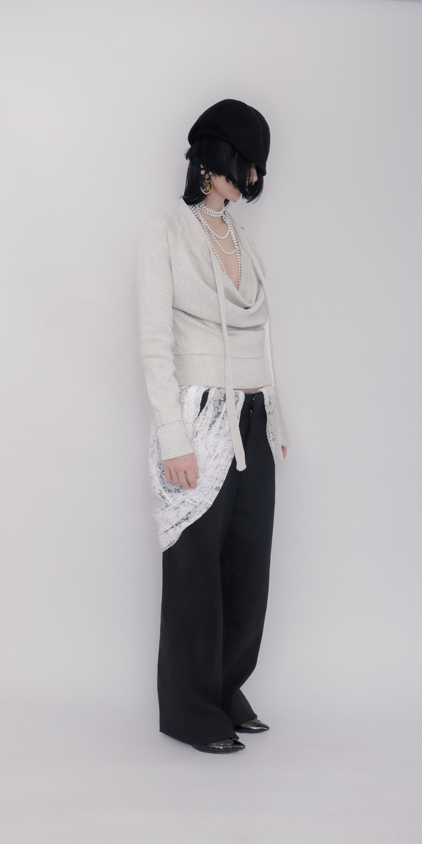 Sigrid Sweater In Light Grey