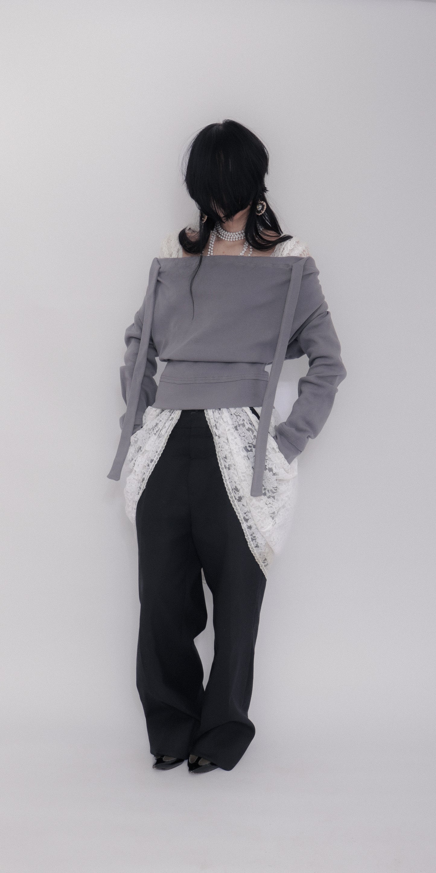 Sigrid Sweater In Blue Grey