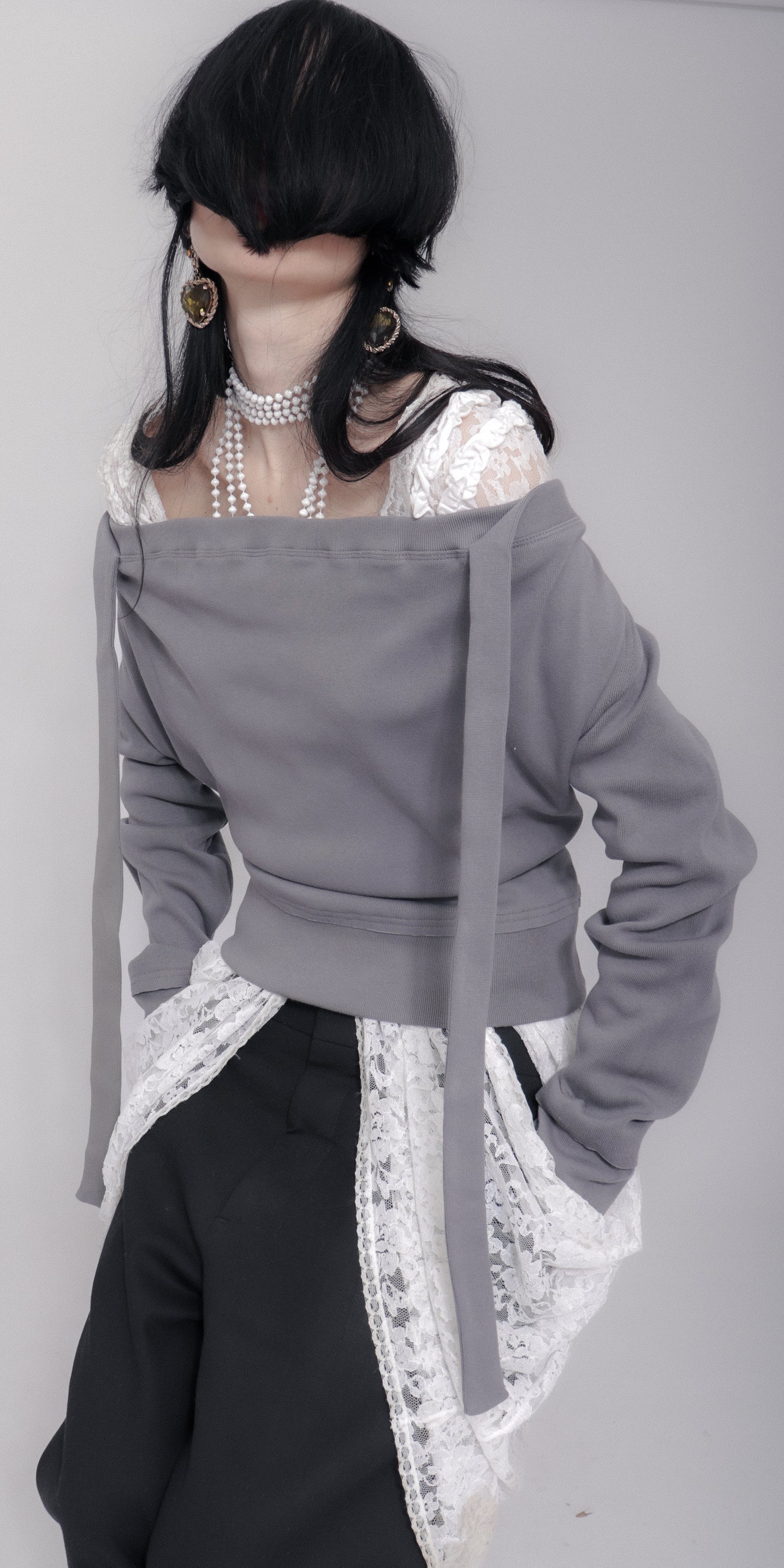 Sigrid Sweater In Blue Grey