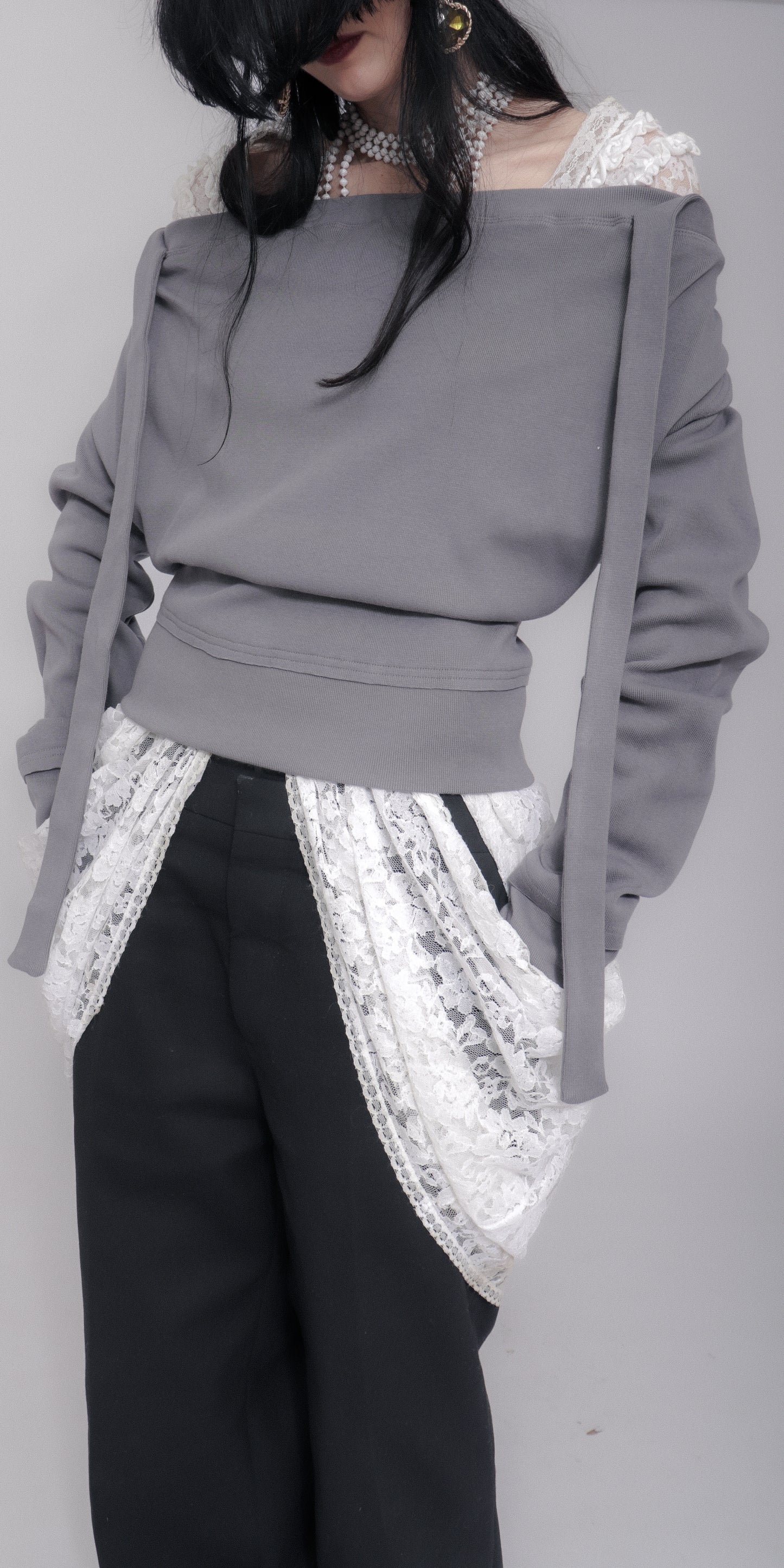 Sigrid Sweater In Blue Grey