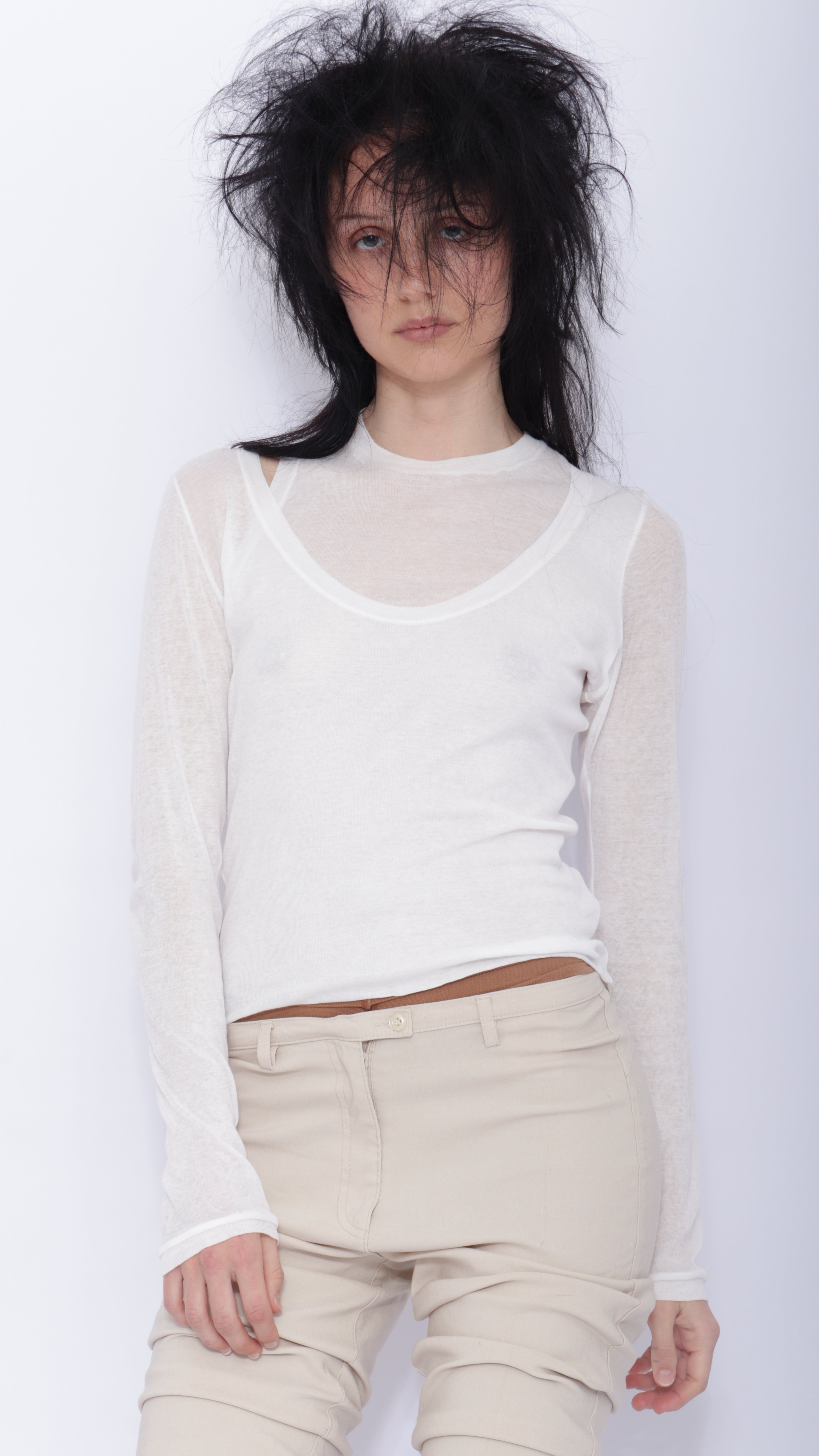 Signature Jersey In Organic Cotton: White
