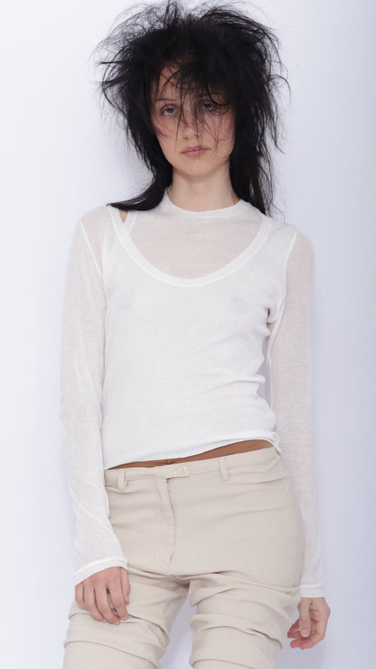 Signature Jersey In Organic Cotton: White