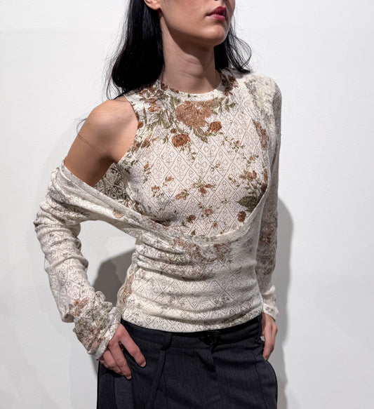 SIGNATURE JERSEY WHITE FLORAL PRINT