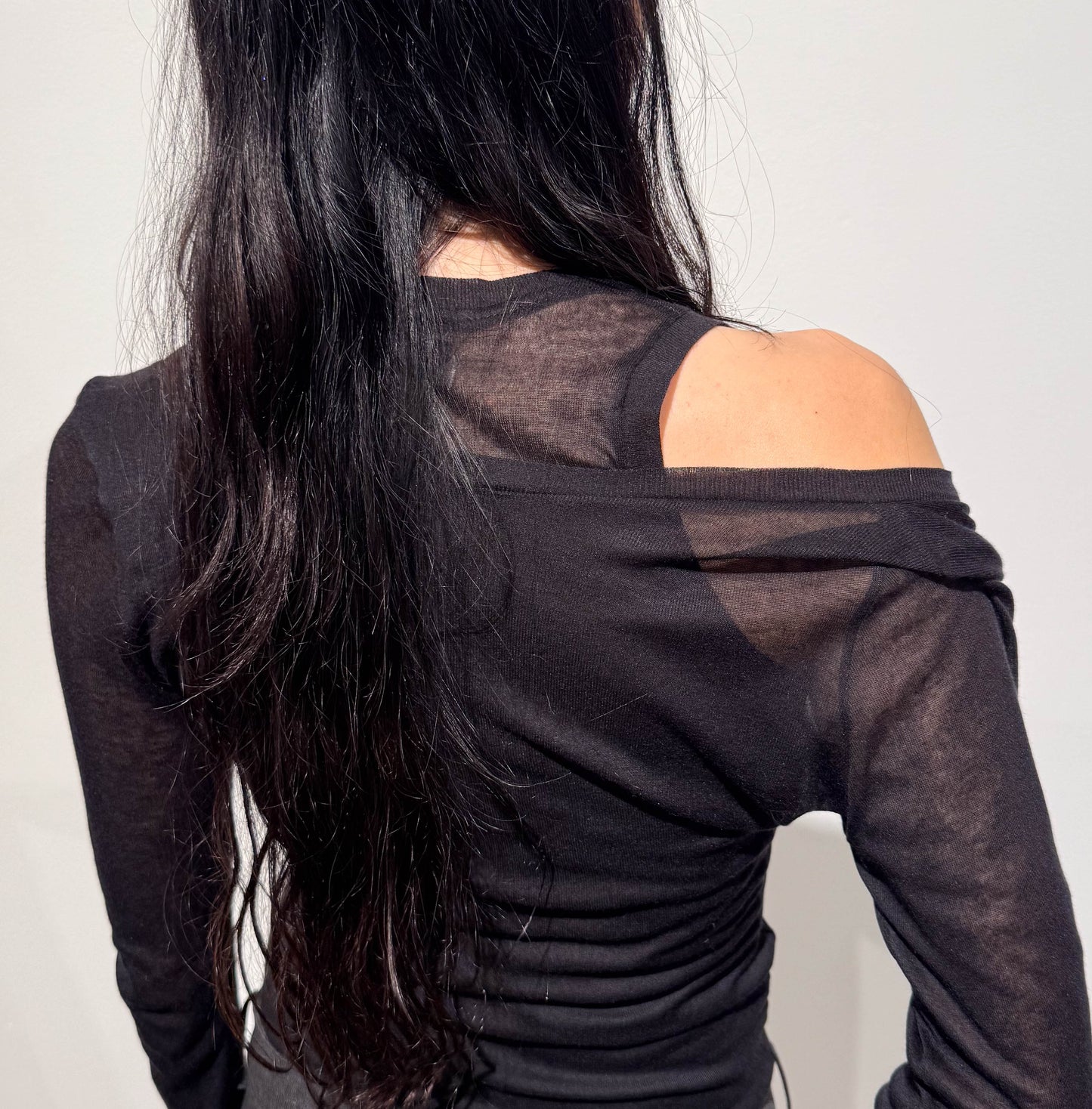 SIGNATURE JERSEY IN ORGANIC BLACK COTTON