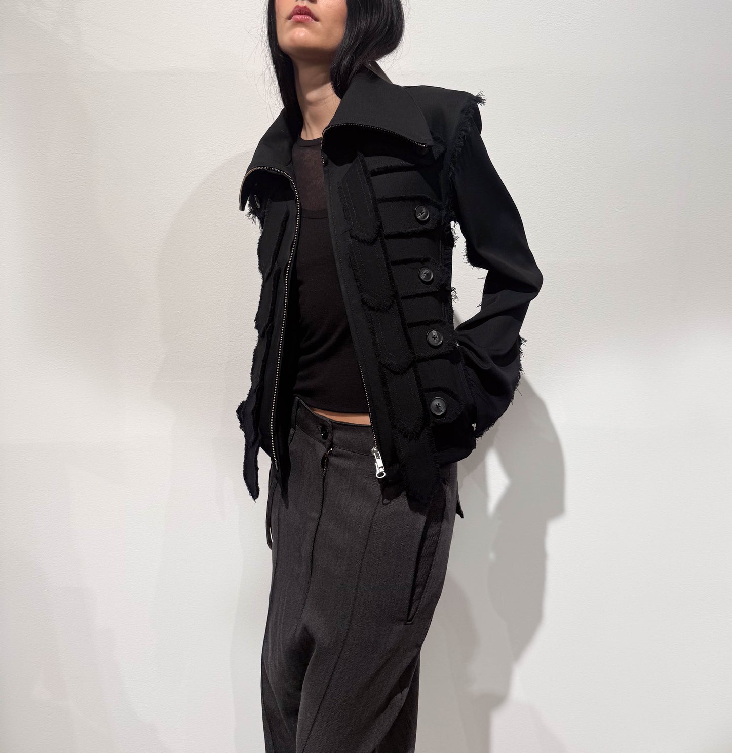 JELIKA JACKET BLACK WOOL