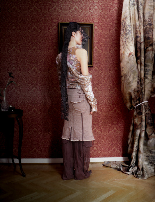 Signature Jersey in Brown Floral