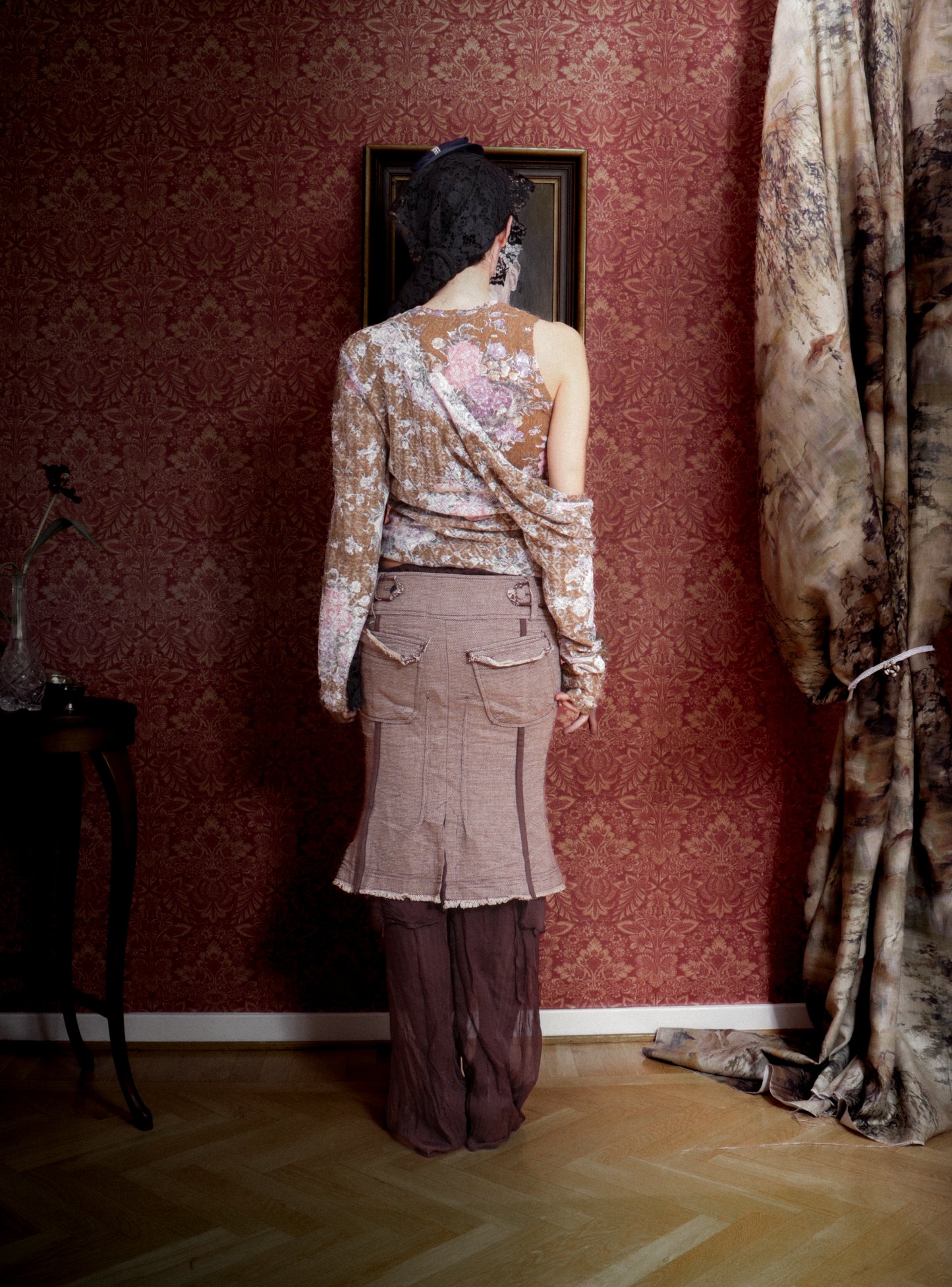 Signature Jersey in Brown Floral