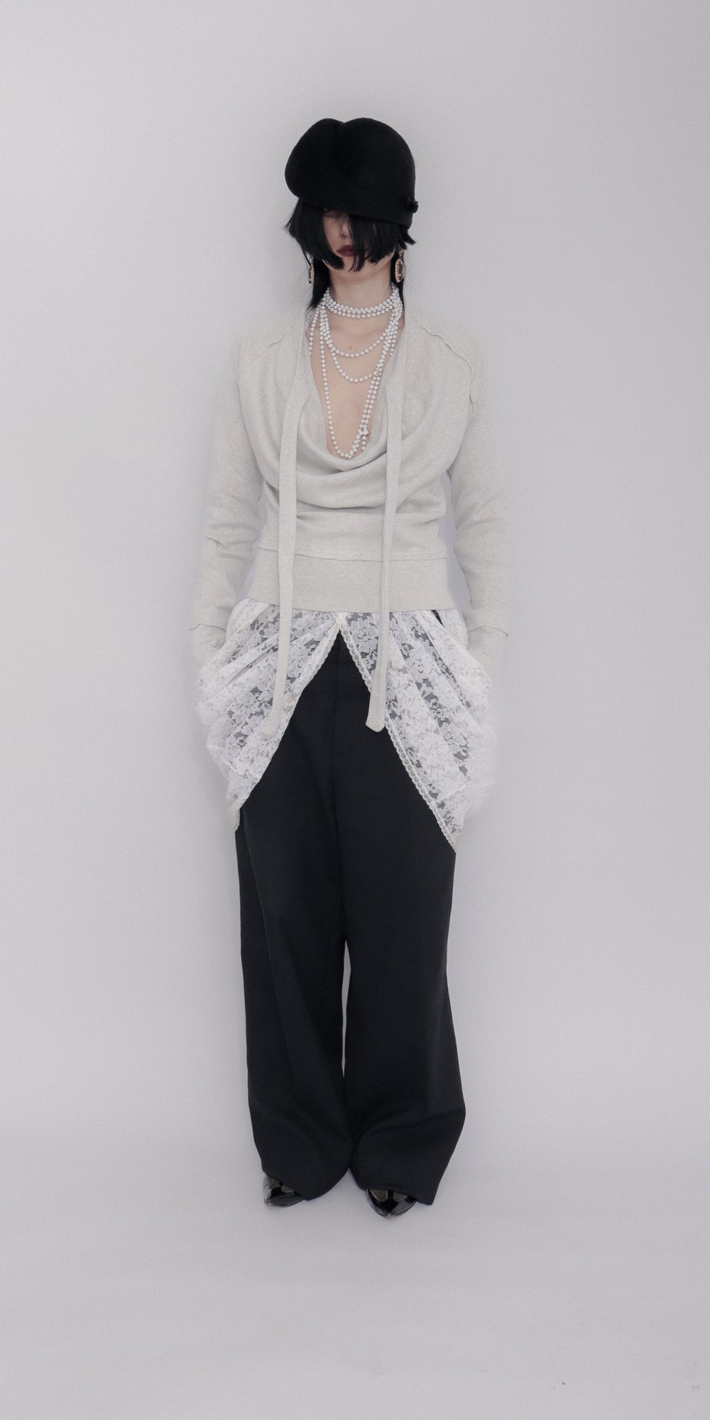 Sigrid Sweater In Light Grey