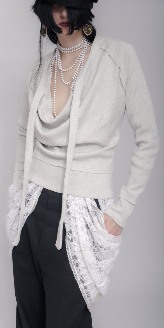 Sigrid Sweater In Light Grey