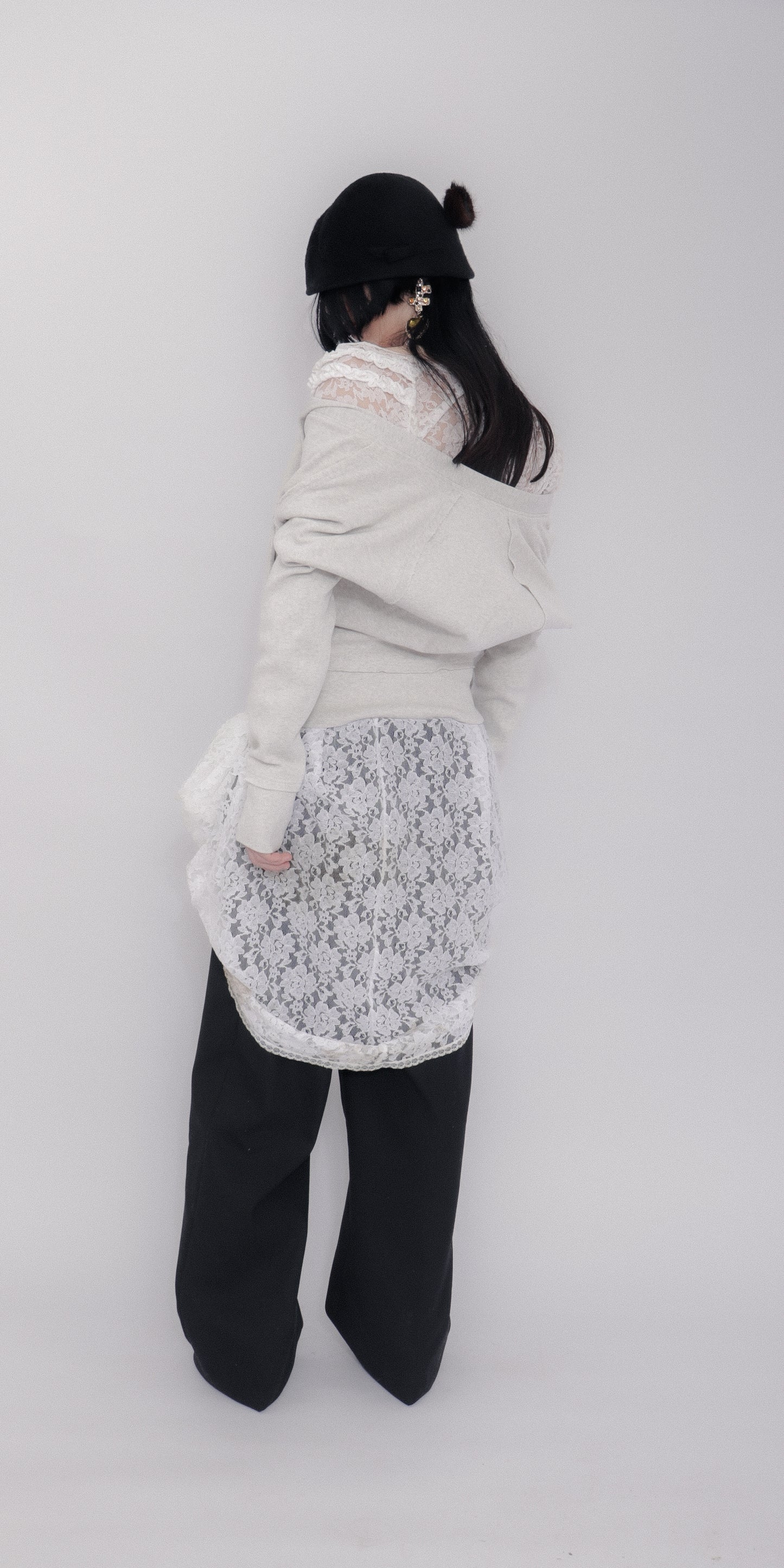 Sigrid Sweater In Light Grey