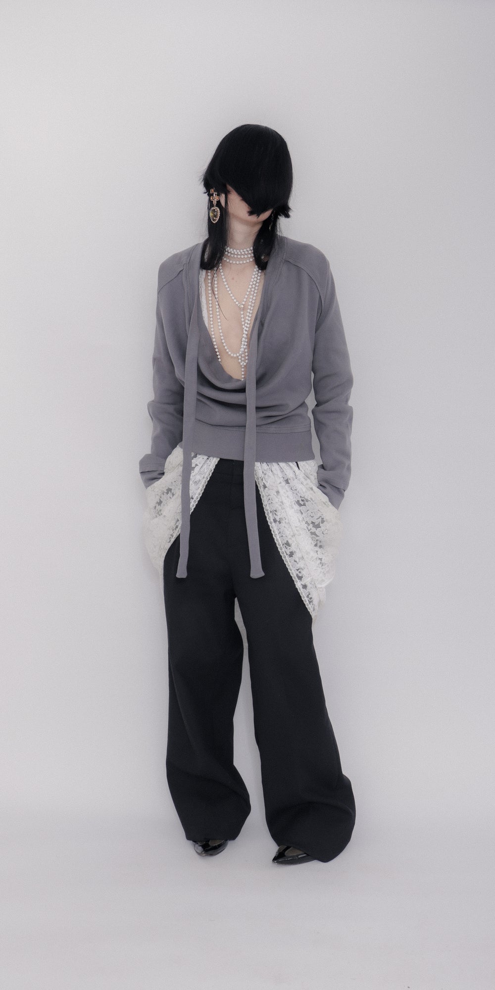 Sigrid Sweater In Blue Grey